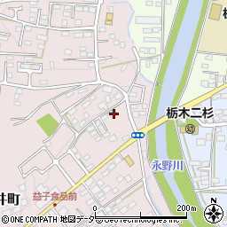 栃木県栃木市平井町107周辺の地図