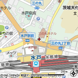 水戸駅前ビル周辺の地図