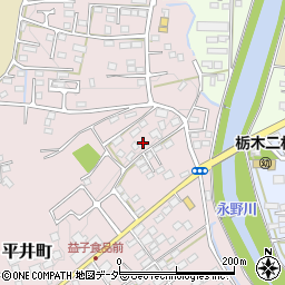栃木県栃木市平井町96周辺の地図