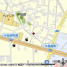 群馬県前橋市小島田町517周辺の地図