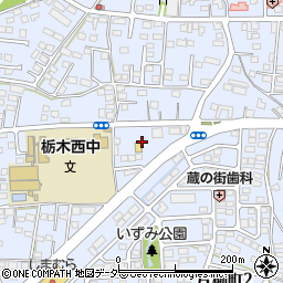 ピザーラ栃木店周辺の地図