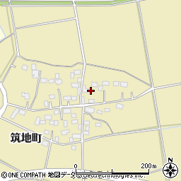 茨城県水戸市筑地町833周辺の地図