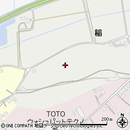 茨城県桜川市稲周辺の地図