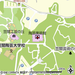茨城県陶芸美術館周辺の地図
