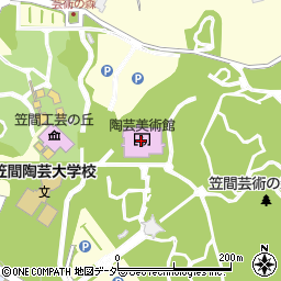 茨城県陶芸美術館周辺の地図