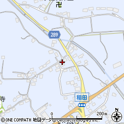 茨城県笠間市稲田4031周辺の地図