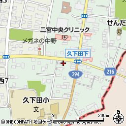 栃木県真岡市久下田541周辺の地図