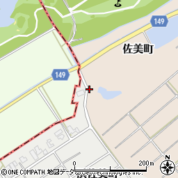 浜佐美神社周辺の地図