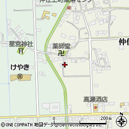 栃木県栃木市仲仕上町172周辺の地図