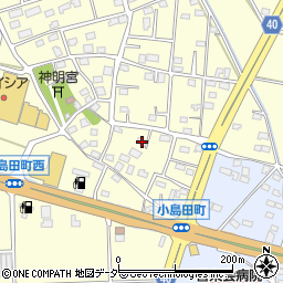 群馬県前橋市小島田町533周辺の地図