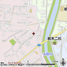 栃木県栃木市平井町95周辺の地図