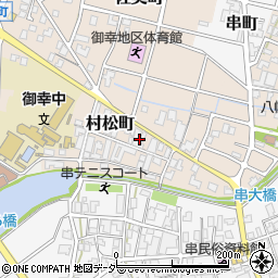 石川県小松市村松町周辺の地図