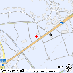 茨城県笠間市稲田3188周辺の地図