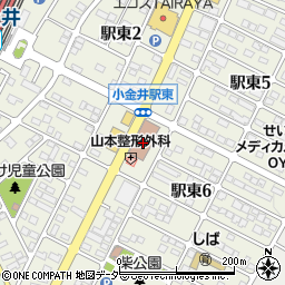 下野小金井郵便局　荷物集荷周辺の地図