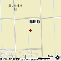 栃木県栃木市藤田町周辺の地図