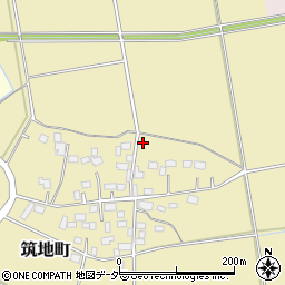 茨城県水戸市筑地町838-1周辺の地図