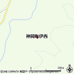 岐阜県飛騨市神岡町伊西周辺の地図
