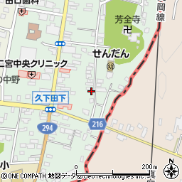栃木県真岡市久下田792-3周辺の地図