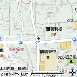 株式会社白寿生科学研究所　前橋営業所周辺の地図