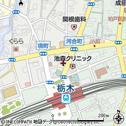 早稲田ゼミ栃木校周辺の地図