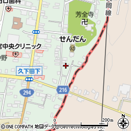 栃木県真岡市久下田793-2周辺の地図