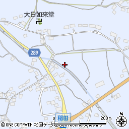 茨城県笠間市稲田3256周辺の地図