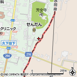 栃木県真岡市久下田798周辺の地図