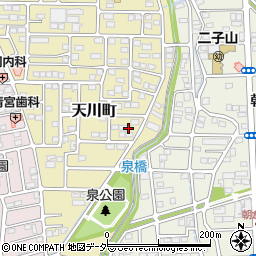 群馬県前橋市天川町33周辺の地図