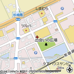 茨城県水戸市内原周辺の地図