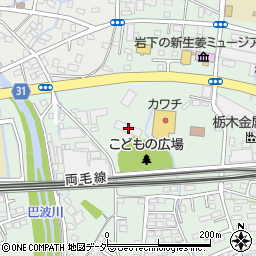 栃木レザー周辺の地図