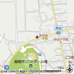 群馬県高崎市井出町632周辺の地図