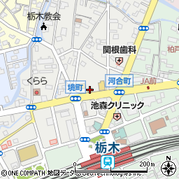 すき屋栃木駅北店周辺の地図