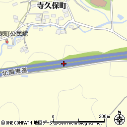 栃木県佐野市寺久保町周辺の地図