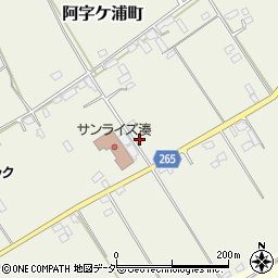 茨城県ひたちなか市阿字ケ浦町1412-3周辺の地図