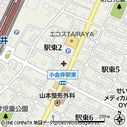 栃木銀行小金井支店周辺の地図