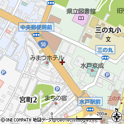 クリーニング・サンパワー　水戸駅前店周辺の地図