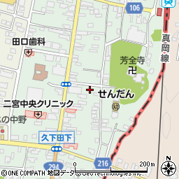 栃木県真岡市久下田788周辺の地図