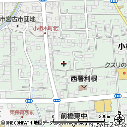 群馬県前橋市小相木町180周辺の地図