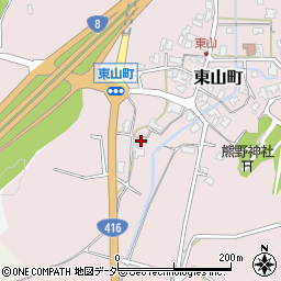 石川県小松市東山町ヘ50周辺の地図