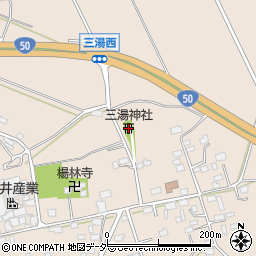 三湯神社周辺の地図