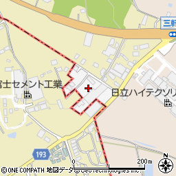茨城県水戸市小原町周辺の地図