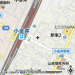 栃木県下野市駅東2丁目2周辺の地図