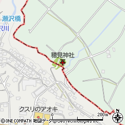 穂見神社周辺の地図