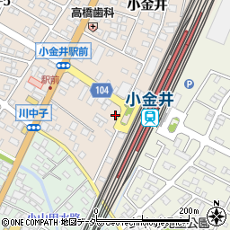 小金井タクシー株式会社周辺の地図