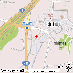 石川県小松市東山町ヘ35周辺の地図