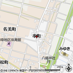 石川県小松市串町リ周辺の地図