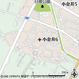 栃木県下野市小金井6丁目周辺の地図