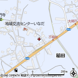 茨城県笠間市稲田3363周辺の地図