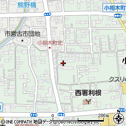 群馬県前橋市小相木町196周辺の地図