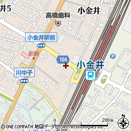 こがねちゃん弁当ニューまごころ小金井店周辺の地図